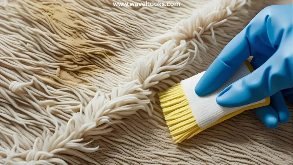 get rid of laundry detergent from carpet