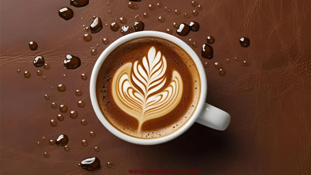 coffee stains of leather