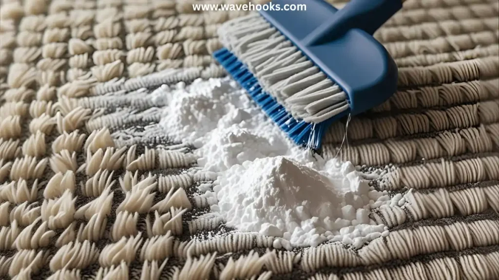 remove detergenet from the carpet