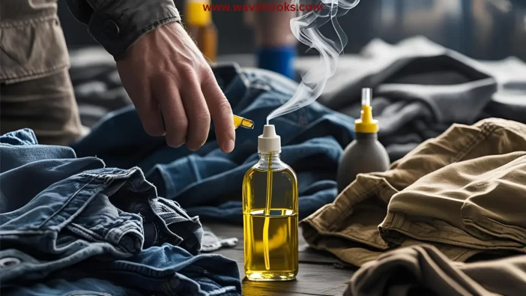 kerosine smell out of clothes