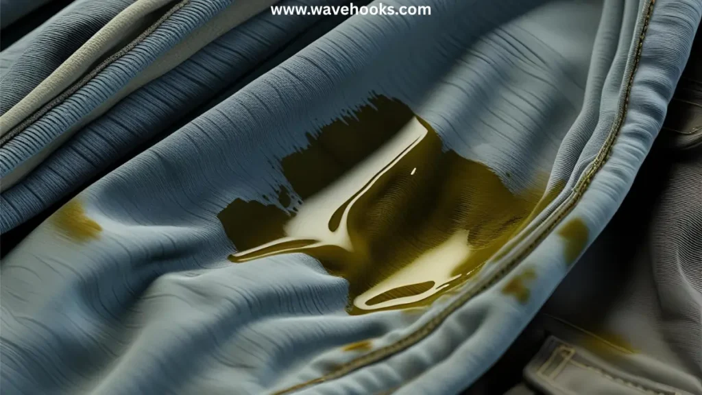 oil smell out of the clothes