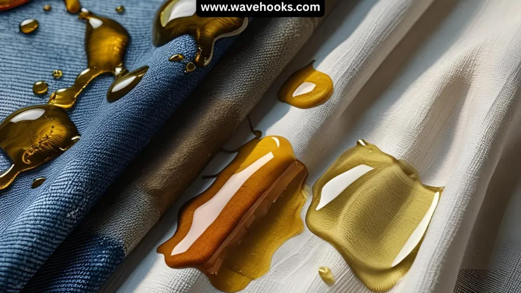 oil spots on the clothes
