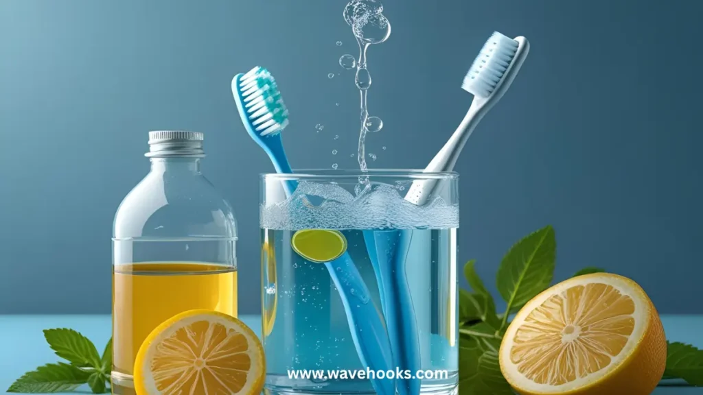 tooth brush soaking
