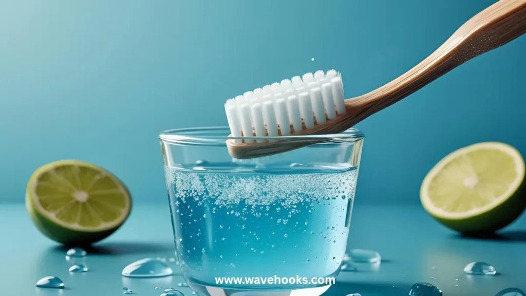 brush on water