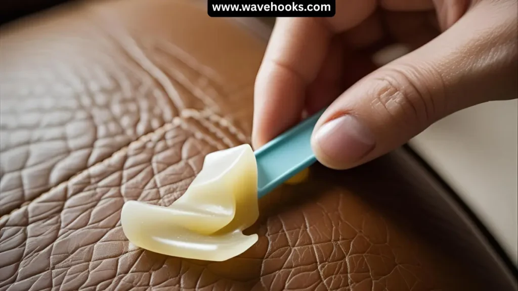 how to get gum out of the leather