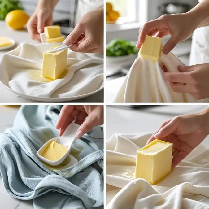 how to remove butter stains from clothes