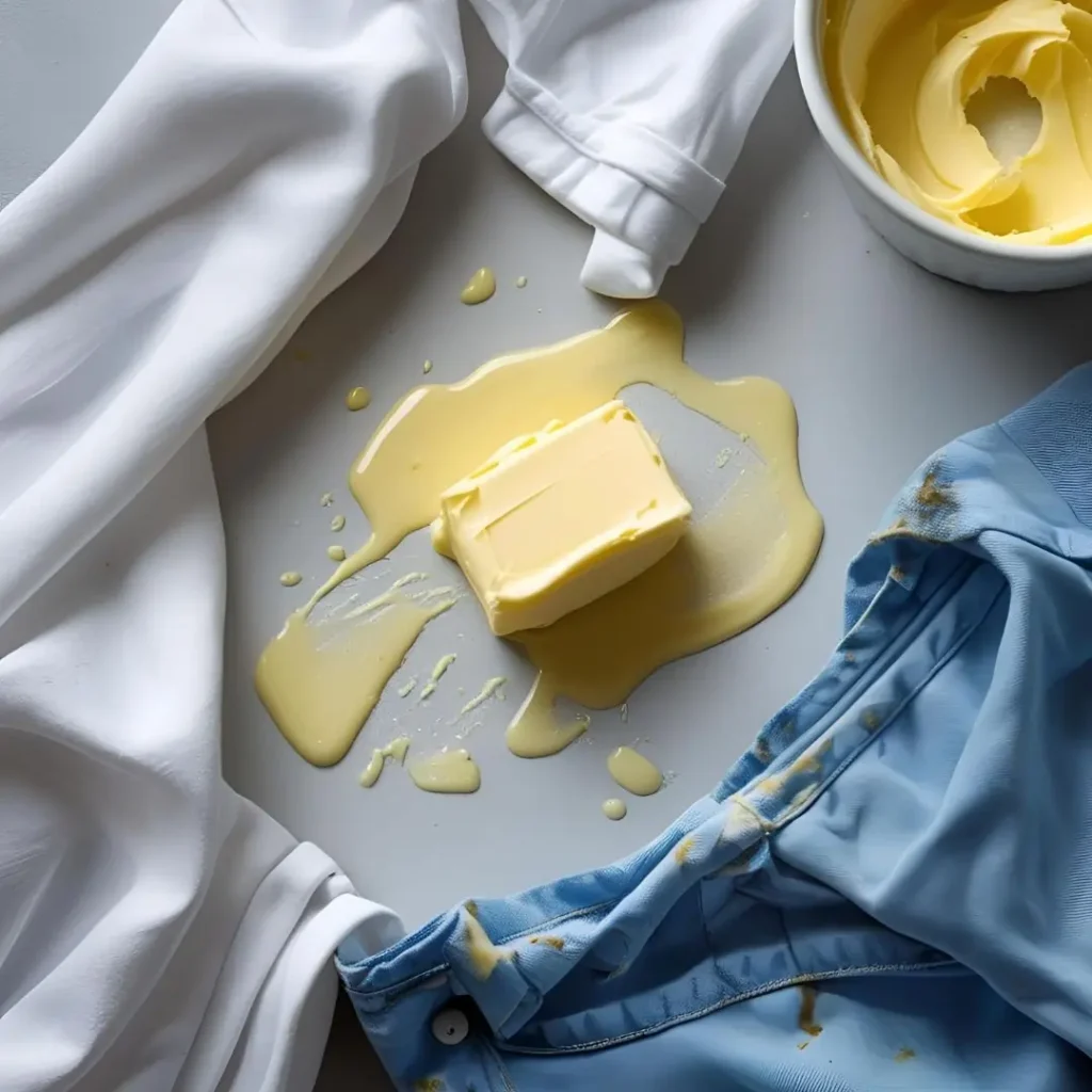 how to remove butter stains out of clothes