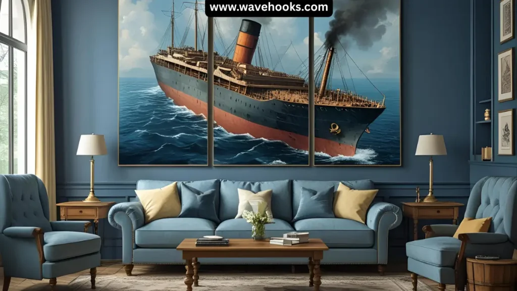 sinking ship art work