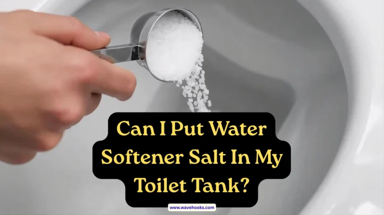 Can I put water softener salt in my toilet tank