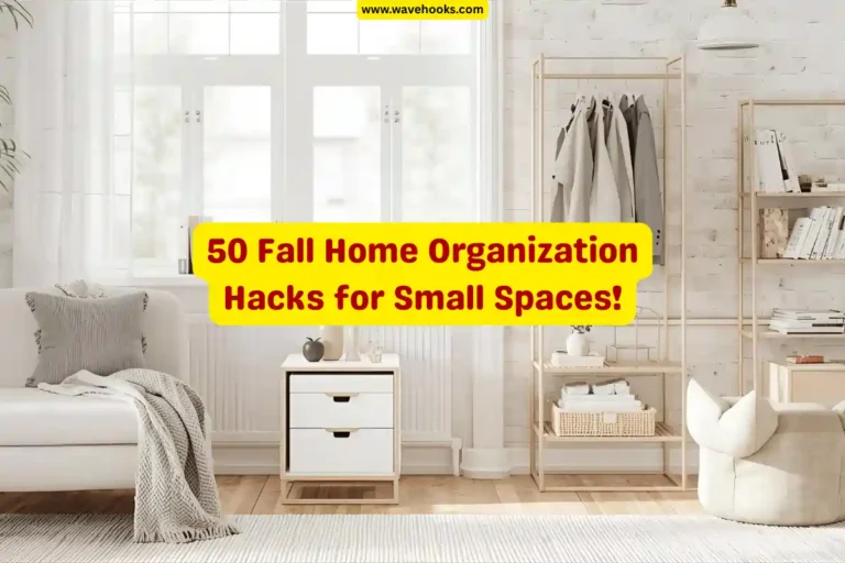 Fall Home Organization hacks for small spaces
