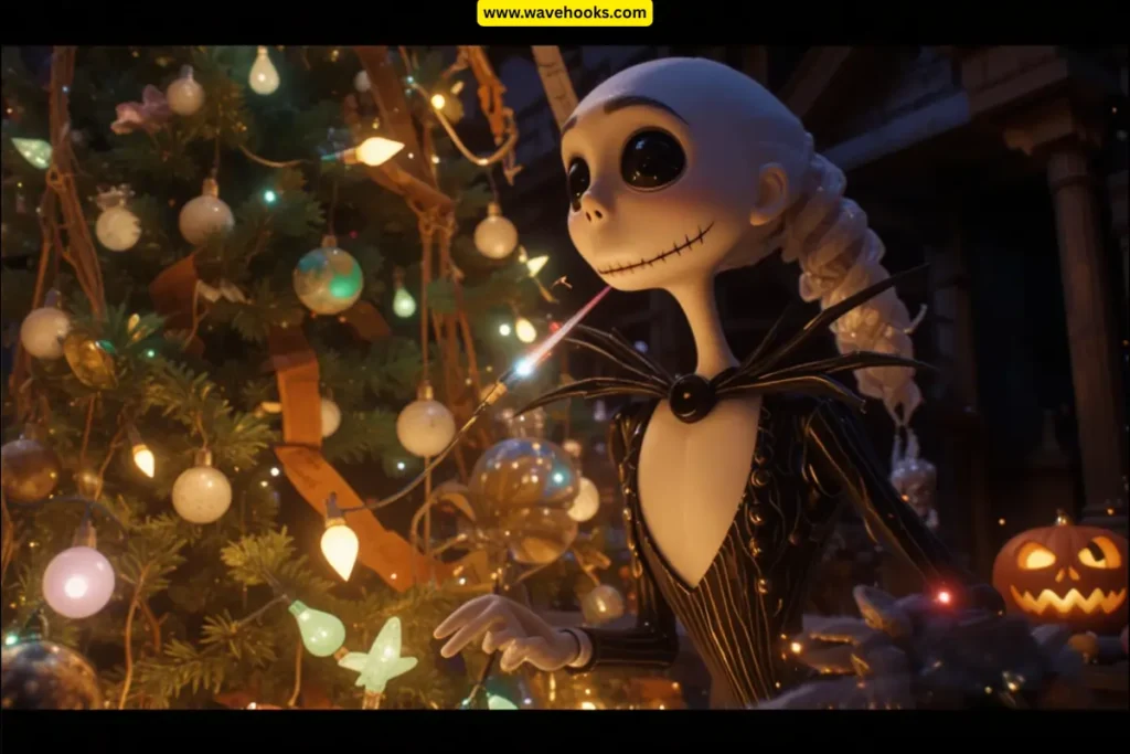 is the nightmare before christmas about halloween Jack finding the chirstmas lights