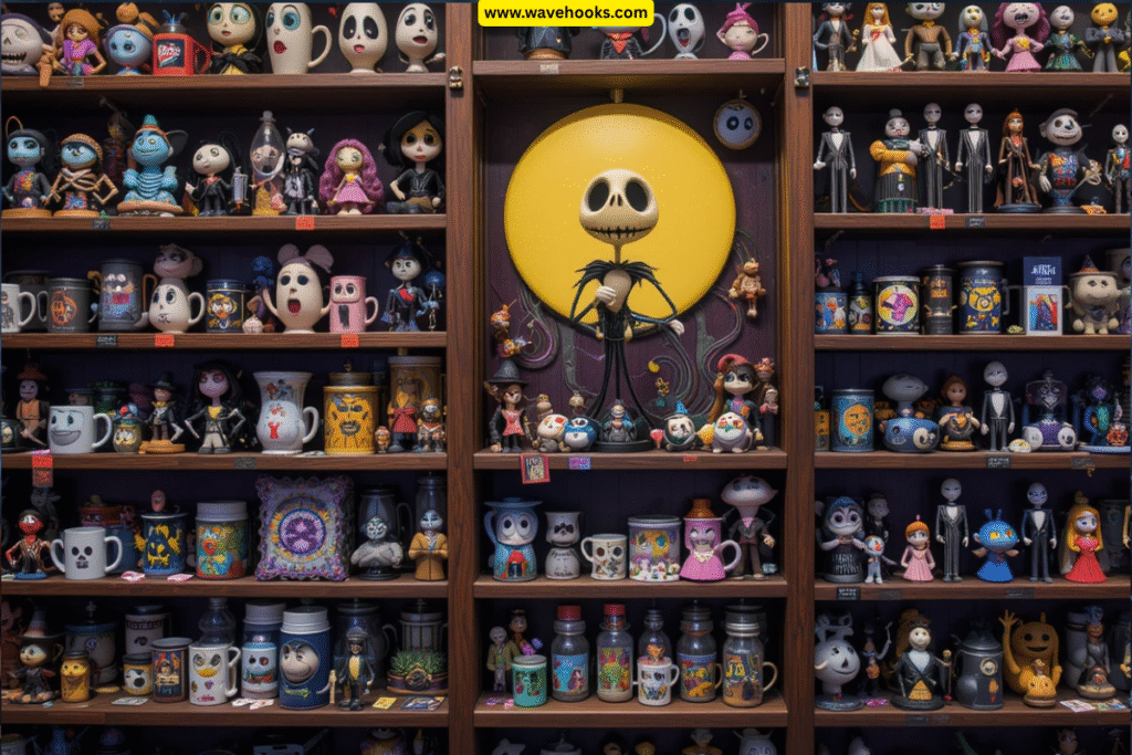 Nightmare Before Christmas merchandise display