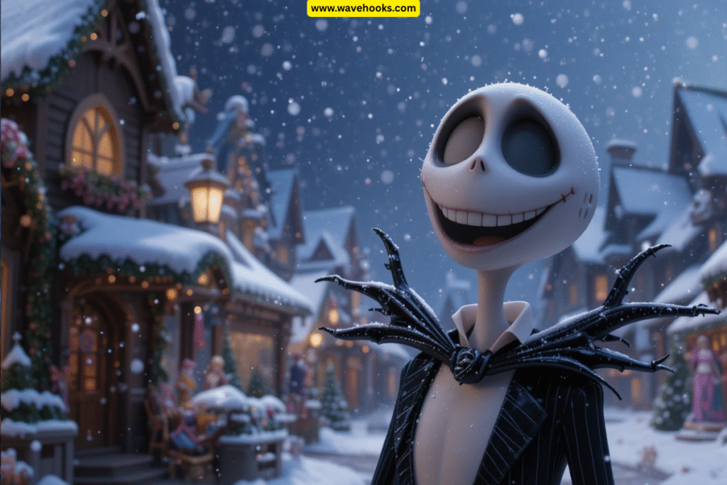 Jack is singing in Christmas Town