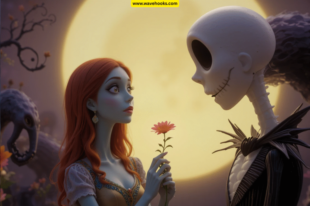Sally holding a flower