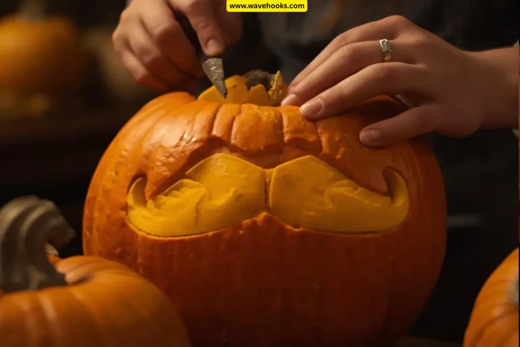 pumpkin craving ideas mustache pumpkin