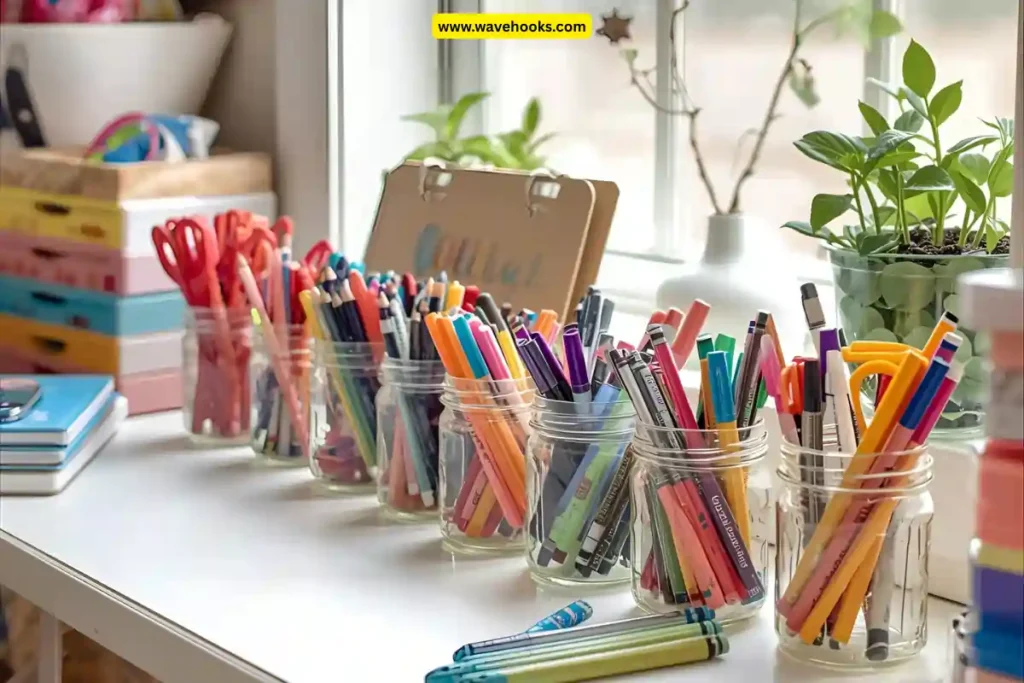 Mason Jar Supply Holders