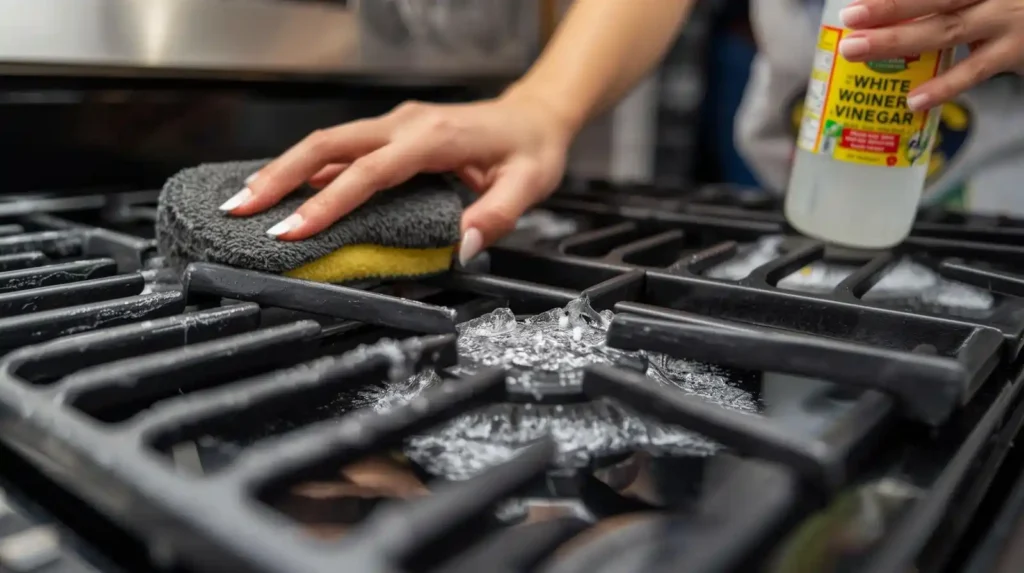 cleaning stove burners