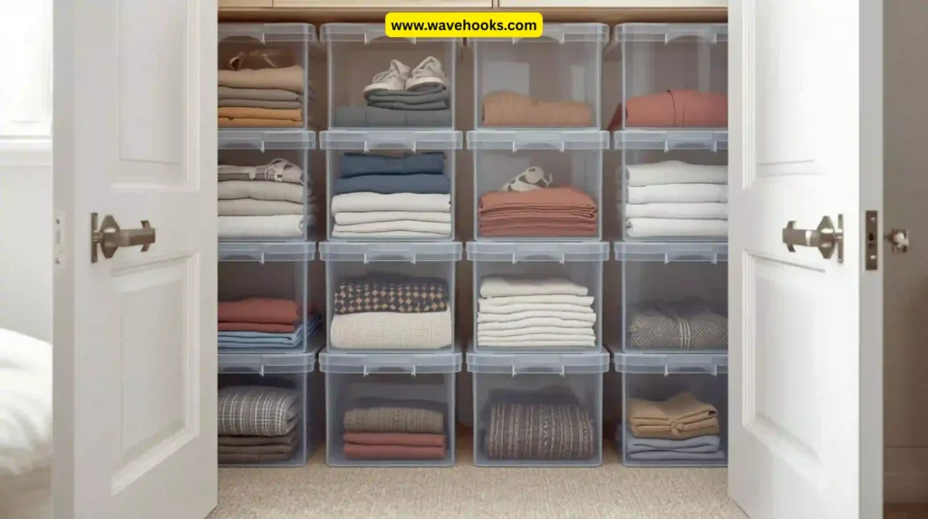 Use Clear Storage Boxes