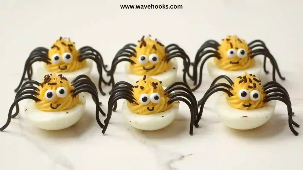 Deviled Egg Spiders