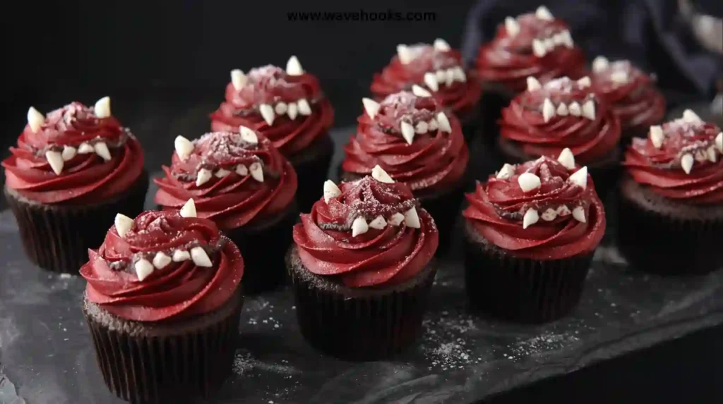 Vampire Bite Cupcakes