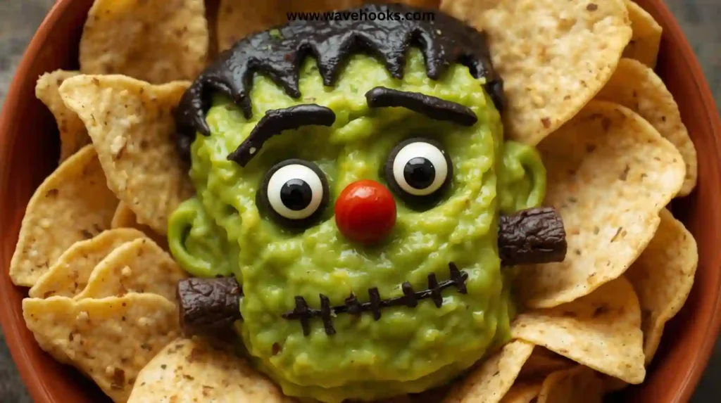 Frankenstein Guacamole Dip