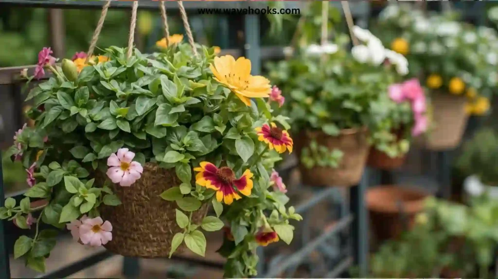 Use Hanging Baskets for Small Spaces