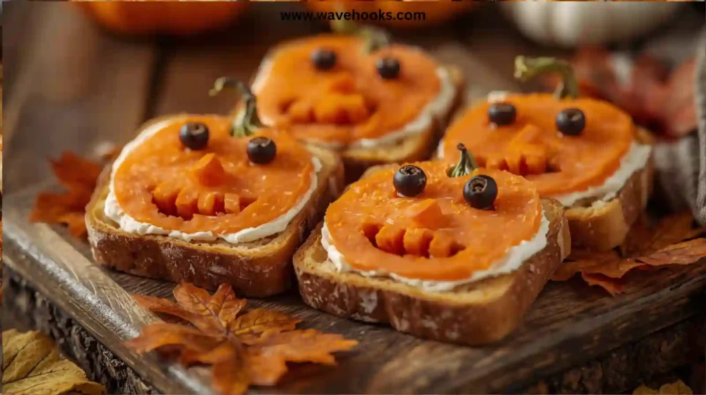 Pumpkin Face Sandwiches