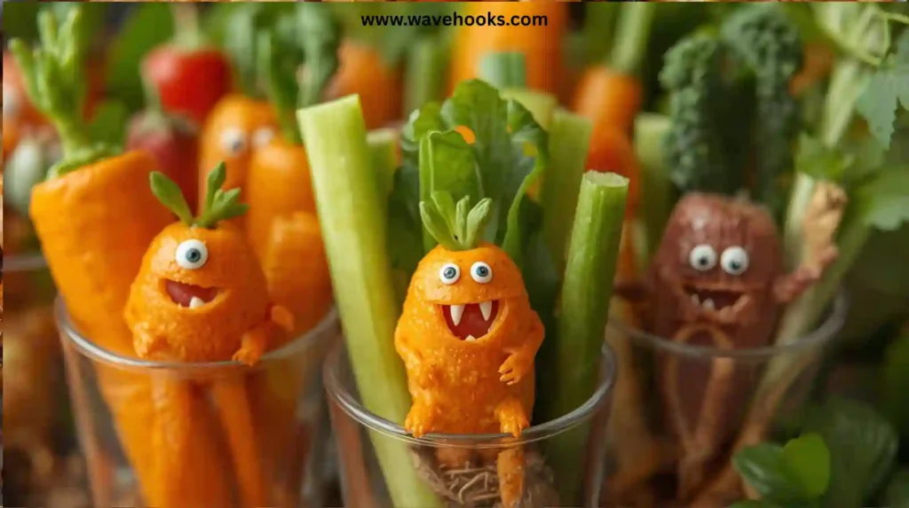 halloween party food ideas for toddlers monster veggie cups 