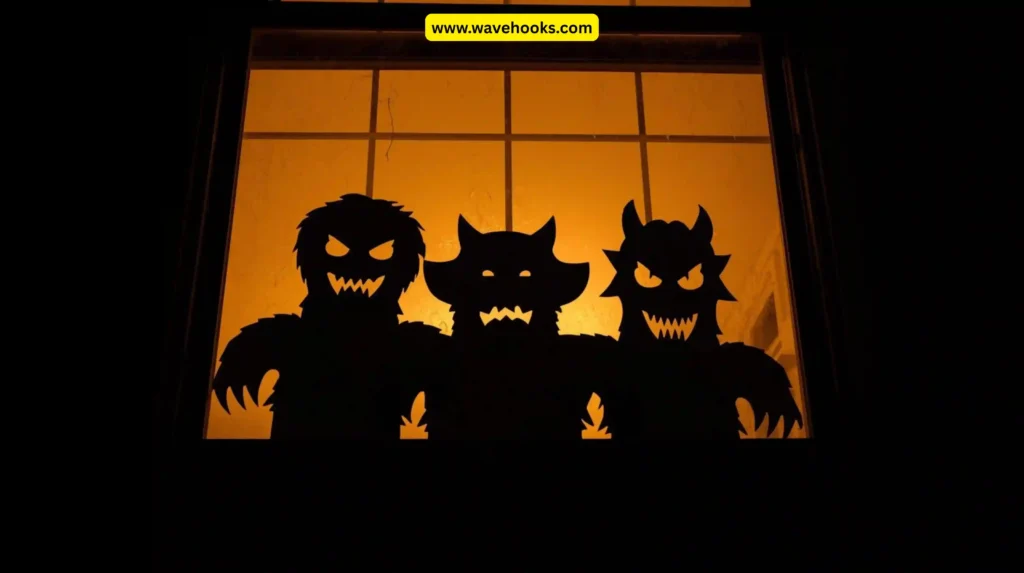 13. Window Silhouette Monsters