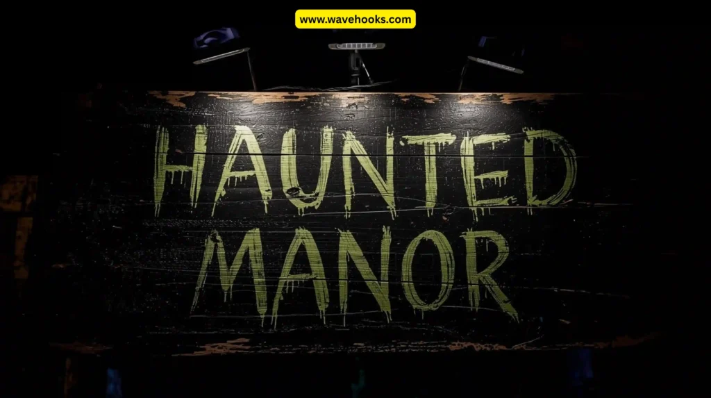 Glowing Haunted House Sign