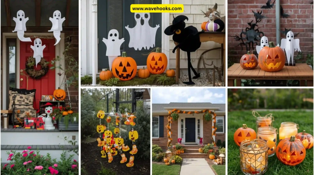 Budget-friendly ideas for how to make homemade Halloween decorations for outside