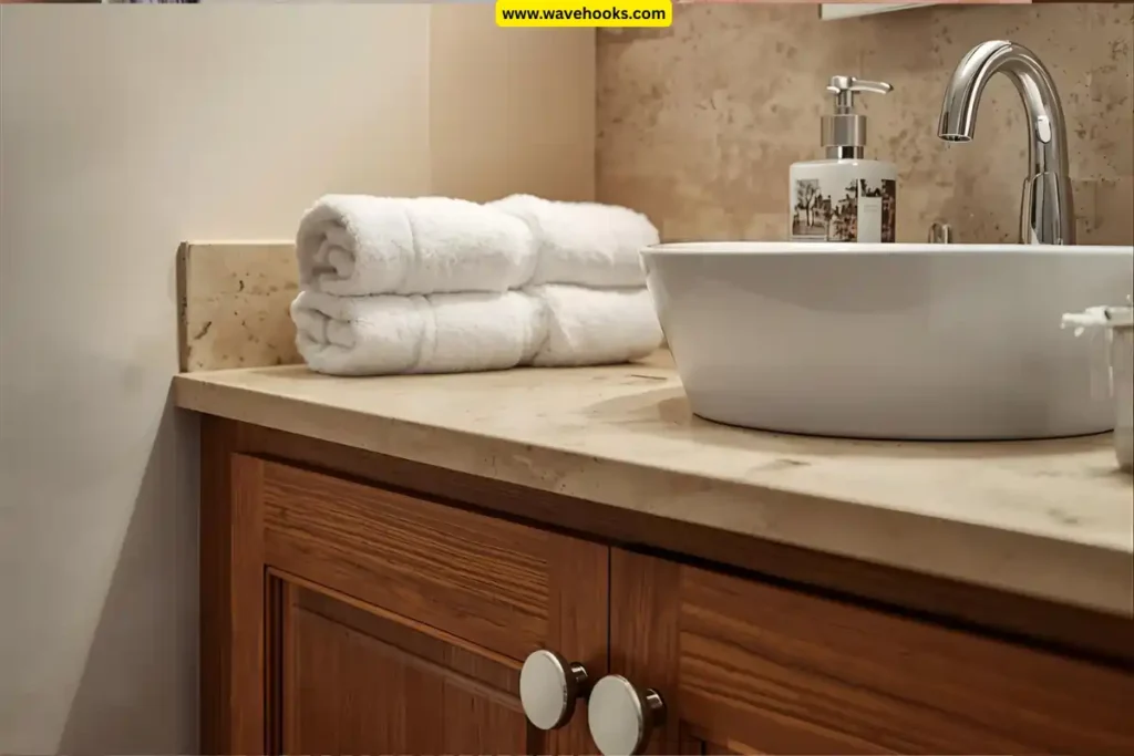 Close bathroom cabinet