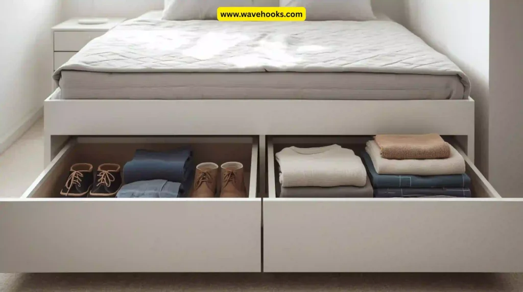 Use Under-Bed Drawers for Hidden Storage
