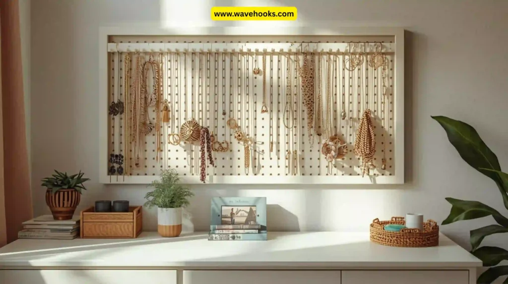 Store Jewelry with a Pegboard