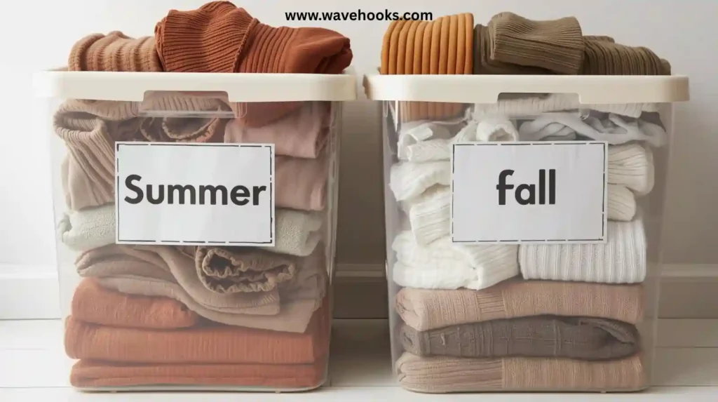 how to organize your closet this fall seasonal rotation 