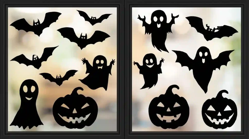 Creepy Silhouette Window Decals