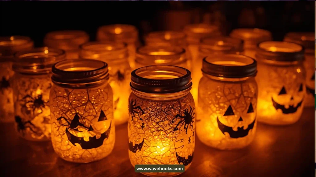 Candy Corn Bulb String Light along Door Frames