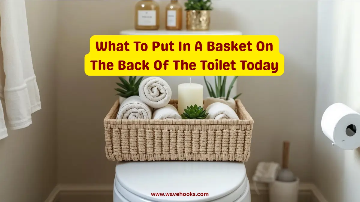 What To Put In A Basket On The Back Of The Toilet
