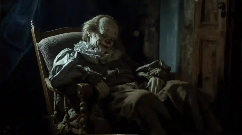 Creepy Clown on a Chair