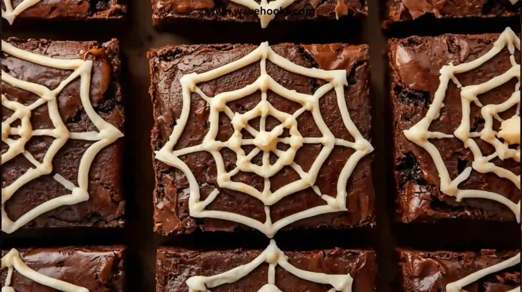 Spiderweb Brownies