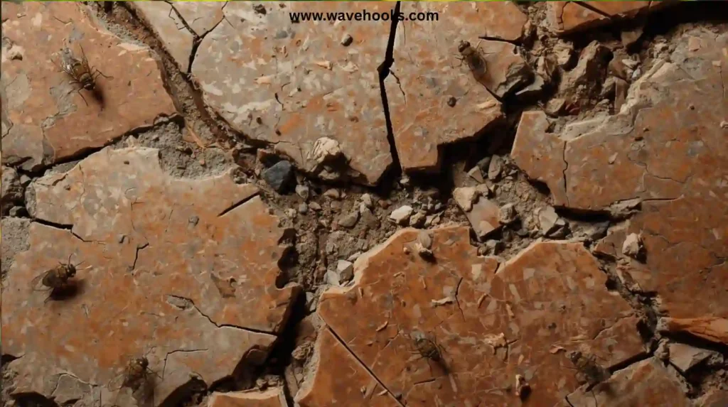 Broken Floor Tiles or Cracks