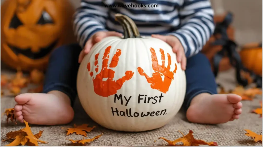 Baby’s First Pumpkin Handprint