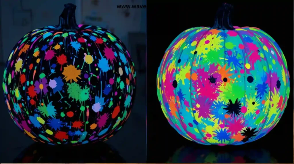 Glow Splatter Pumpkin