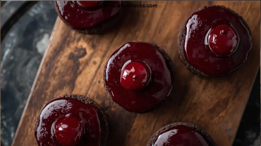 Black Velvet Mini Cheesecakes