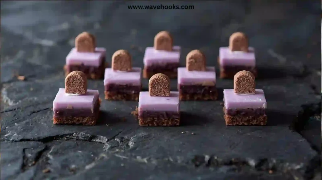 Lavender-Chocolate Graveyard Squares