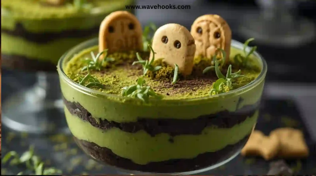Matcha Graveyard Pudding