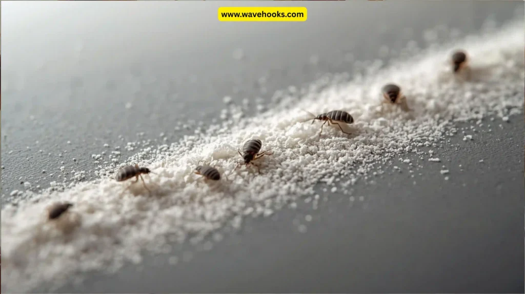 Silica Gel or Diatomaceous Dust Barrier