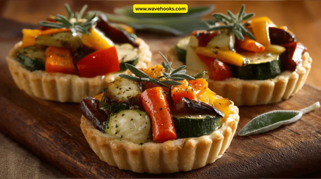 Harvest Vegetable Tartlets with Sage Butter