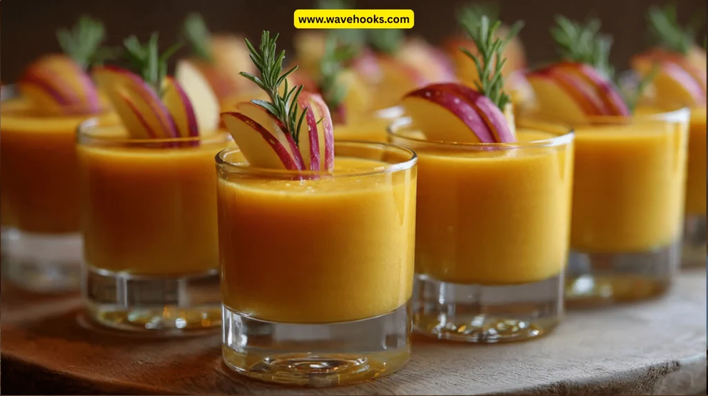 Butternut Squash and Apple Soup Shots