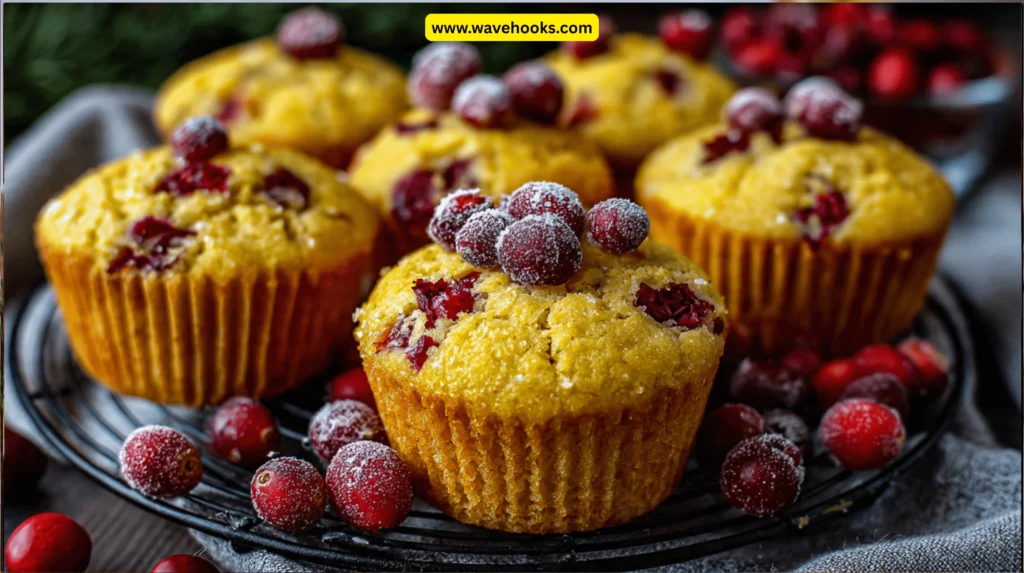 14. Cranberry & Orange Cornbread Muffins